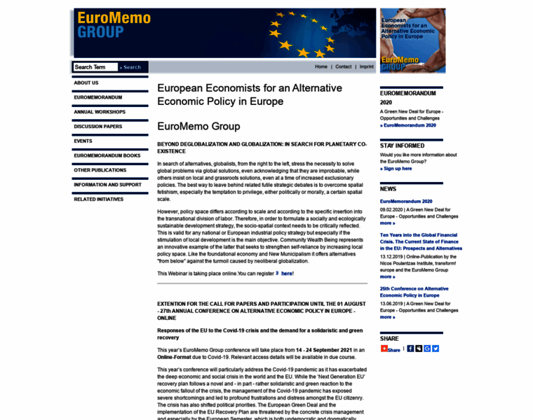 Euromemorandum.eu thumbnail