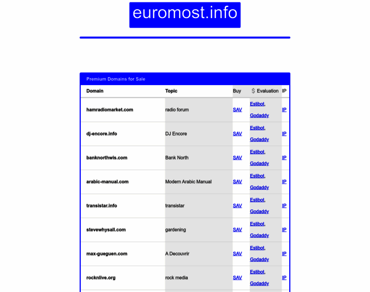 Euromost.info thumbnail