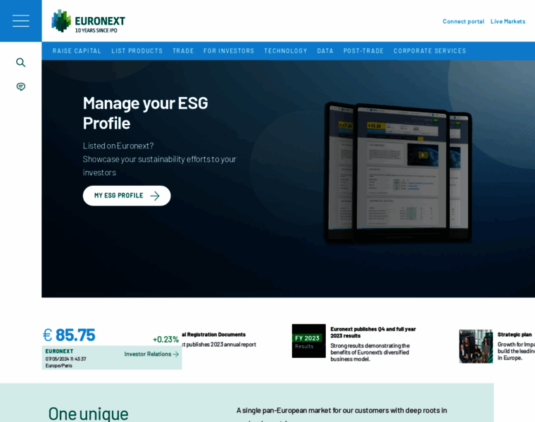 Euronext.com thumbnail