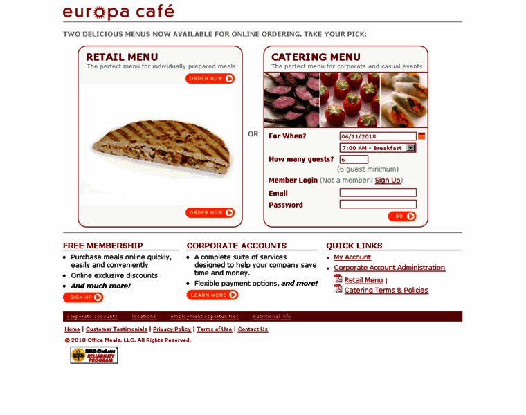 Europacafe.com thumbnail
