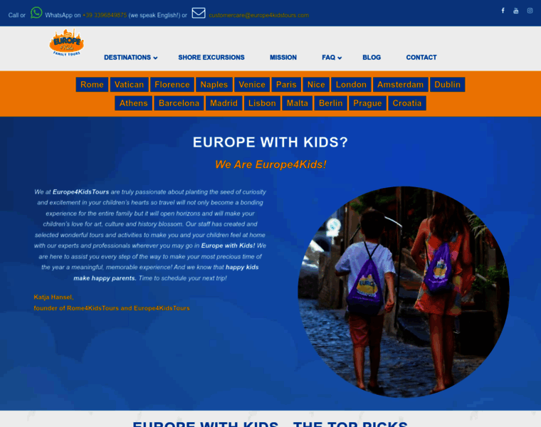 Europe4kidstours.com thumbnail
