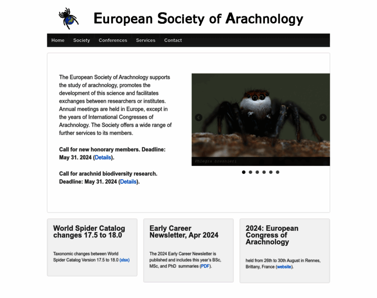 European-arachnology.org thumbnail