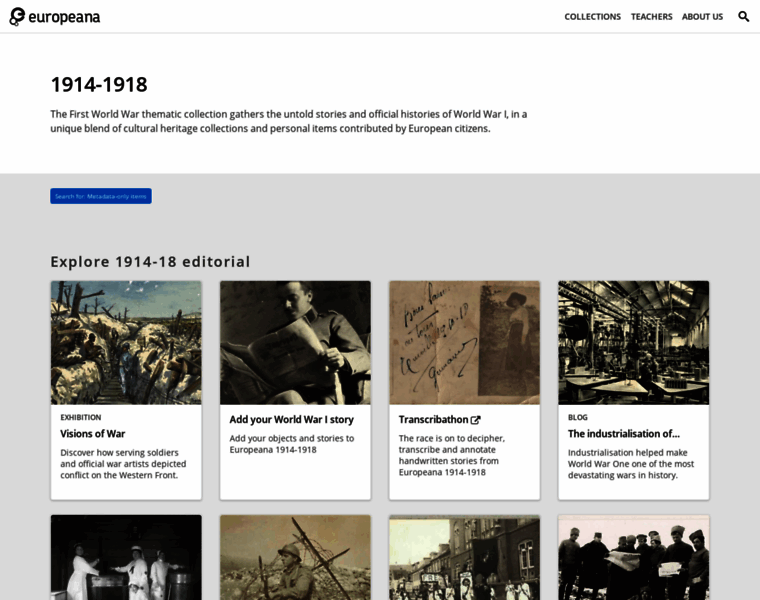 Europeana1914-1918.eu thumbnail