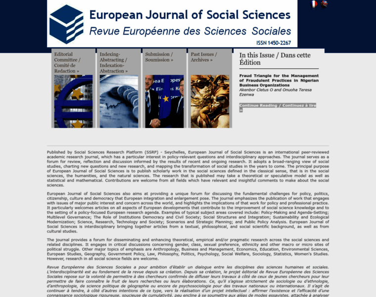 Europeanjournalofsocialsciences.com thumbnail