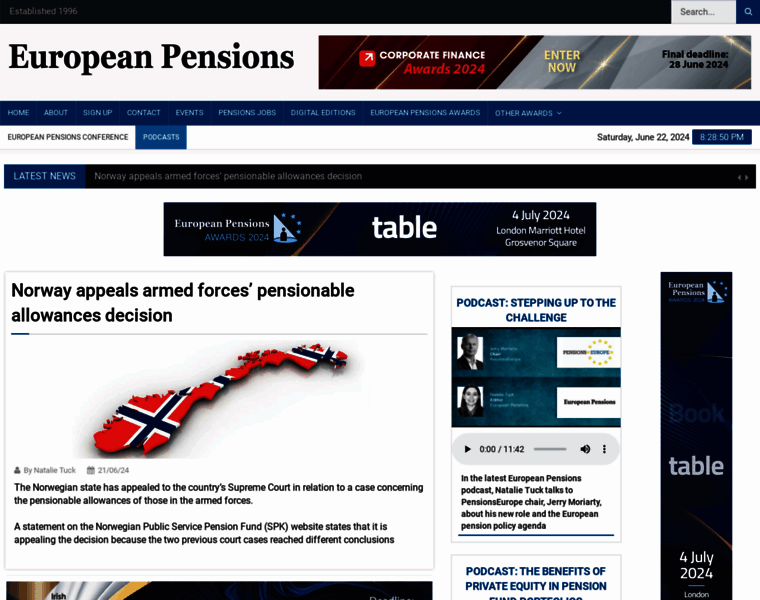 Europeanpensions.net thumbnail