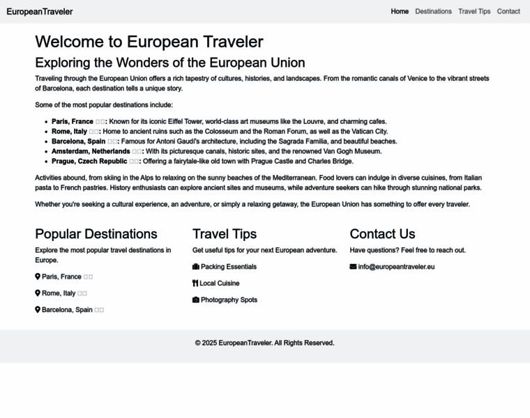 Europeantraveler.eu thumbnail Europeantraveler.eu thumbnail