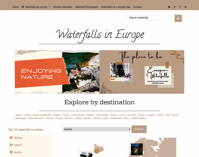 Europeanwaterfalls.com thumbnail