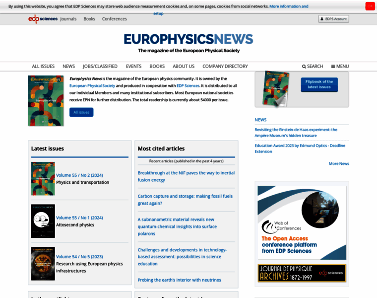 Europhysicsnews.org thumbnail
