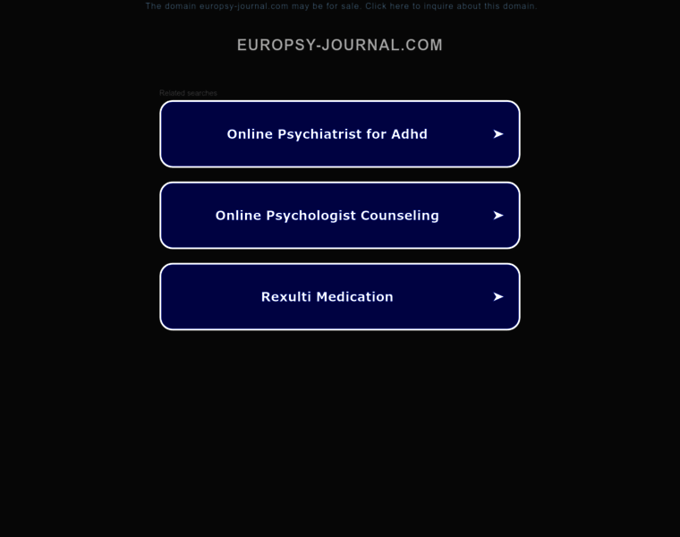 Europsy-journal.com thumbnail