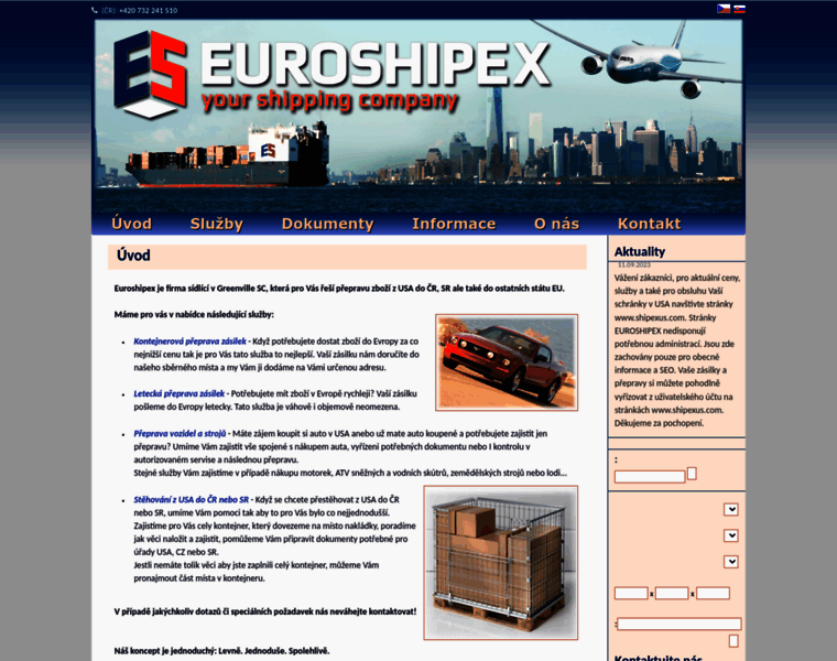 Euroshipex.com thumbnail