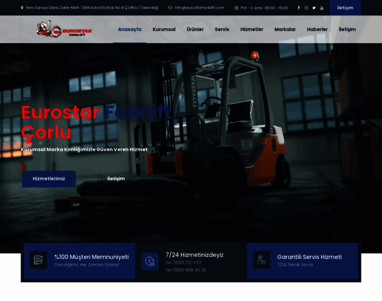 Eurostarforklift.com thumbnail