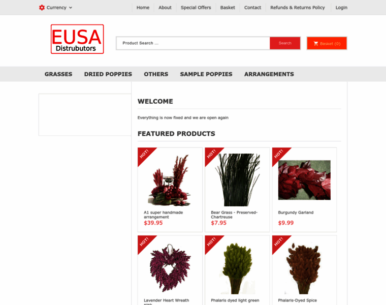 Eusa-distributors.com thumbnail