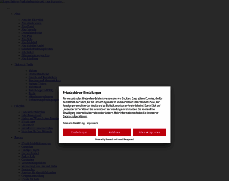 Evag-erfurt.de thumbnail