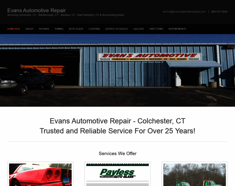 Evansautomotiverepair.com thumbnail