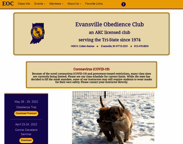 Evansvilleobedienceclub.com thumbnail