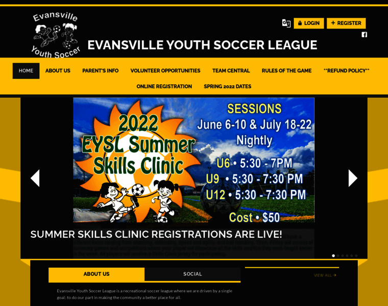 Evansvilleyouthsoccer.org thumbnail
