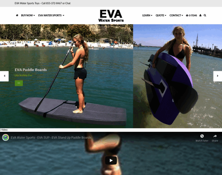 Evawatersports.com thumbnail