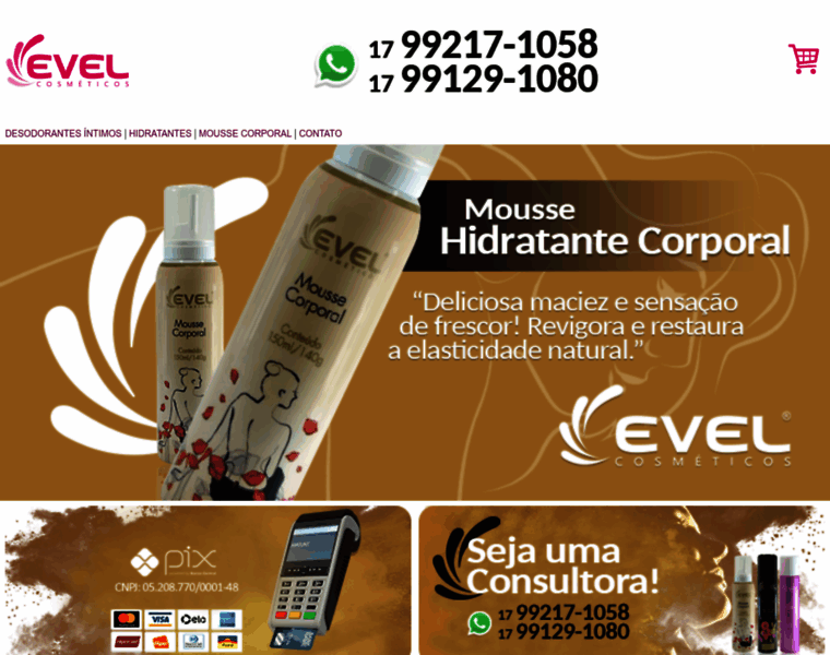 Evelcosmeticos.com.br thumbnail