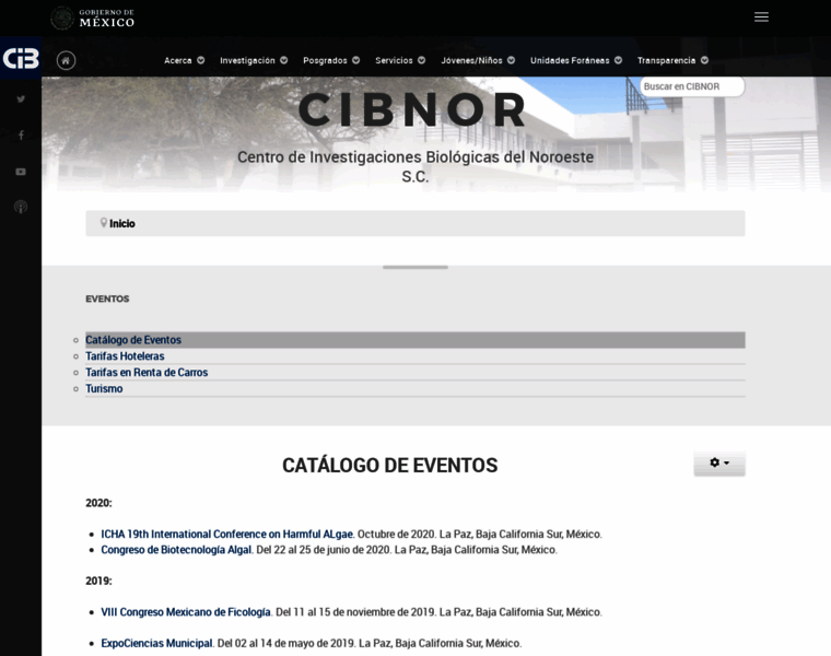 Eventos.cibnor.mx thumbnail