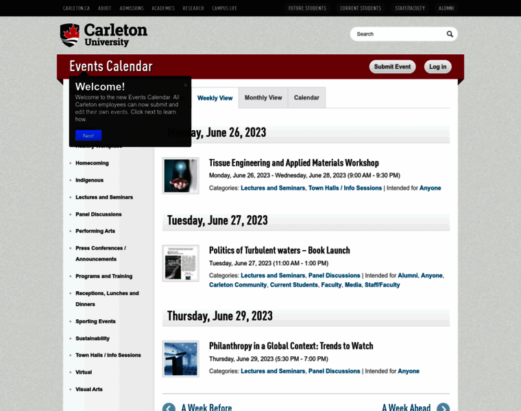 Events.carleton.ca thumbnail