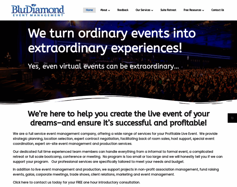 Eventsbybludiamond.com thumbnail