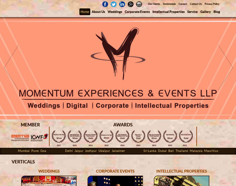 Eventsmomentum.com thumbnail