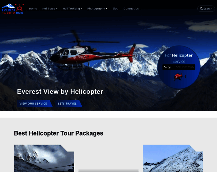 Everesthelicoptertours.com thumbnail