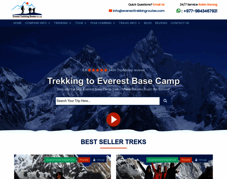 Everesttrekkingroutes.com thumbnail