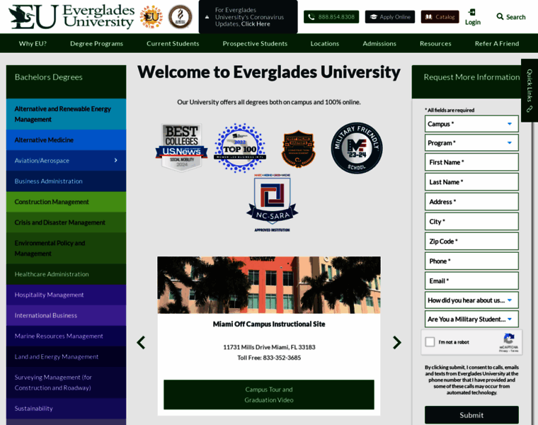 Evergladesuniversity.edu thumbnail