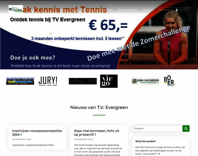 Evergreen-tennis.nl thumbnail