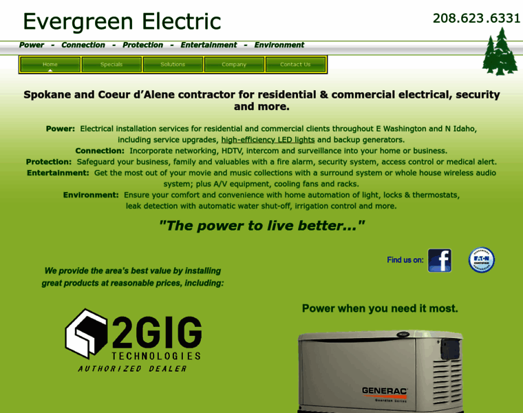 Evergreenelectric.net thumbnail