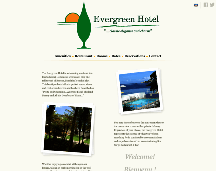 Evergreenhoteldominica.com thumbnail