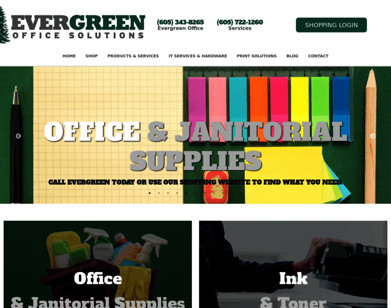 Evergreenofficeproducts.com thumbnail