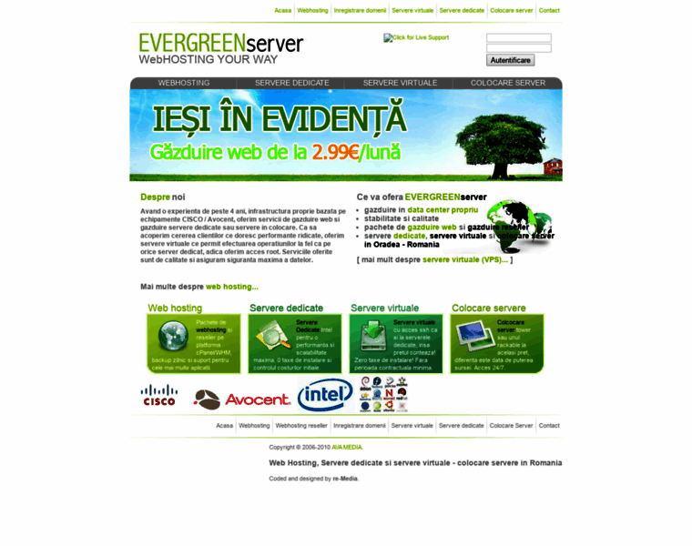 Evergreenserver.com thumbnail