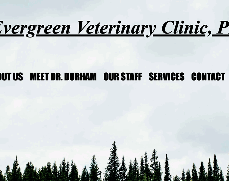 Evergreenveterinaryclinic.com thumbnail