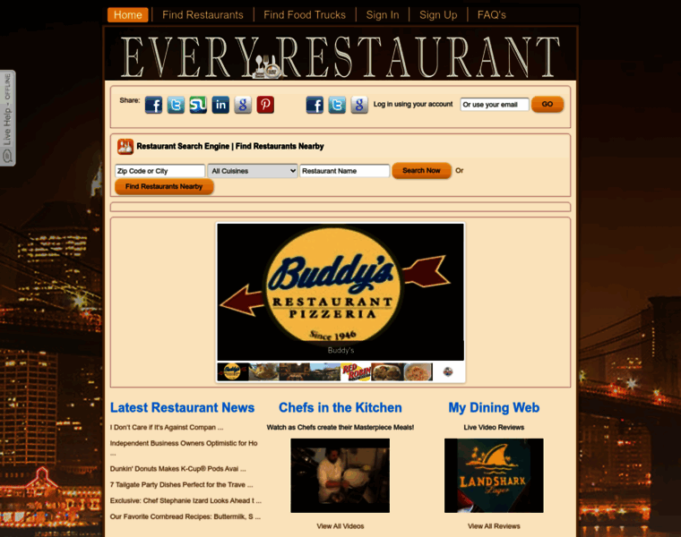 Everyrestaurantinthecity.com thumbnail