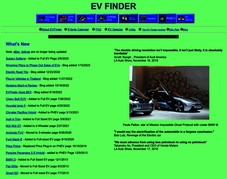 Evfinder.com thumbnail