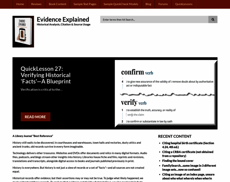Evidenceexplained.com thumbnail