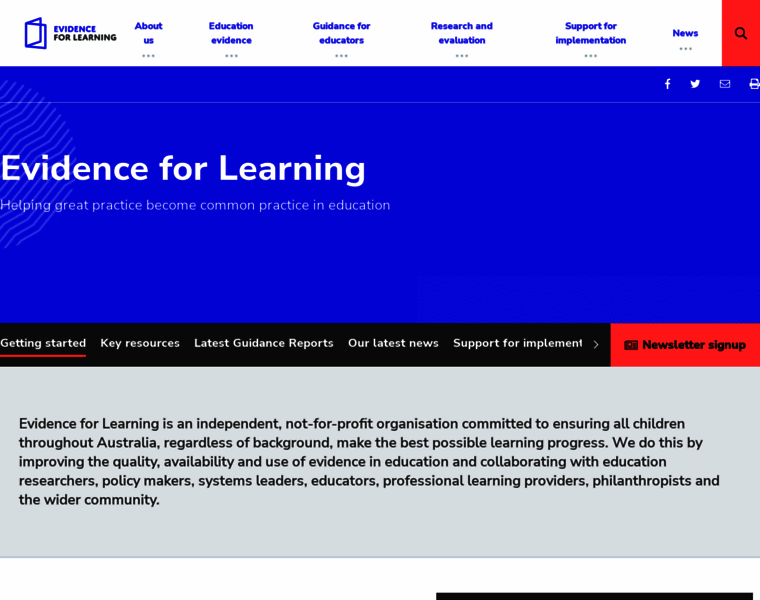 Evidenceforlearning.org.au thumbnail