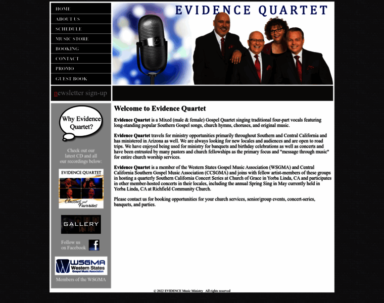 Evidencemusicministry.com thumbnail