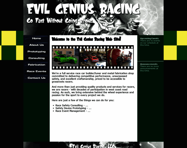 Evilgeniusracing.com thumbnail