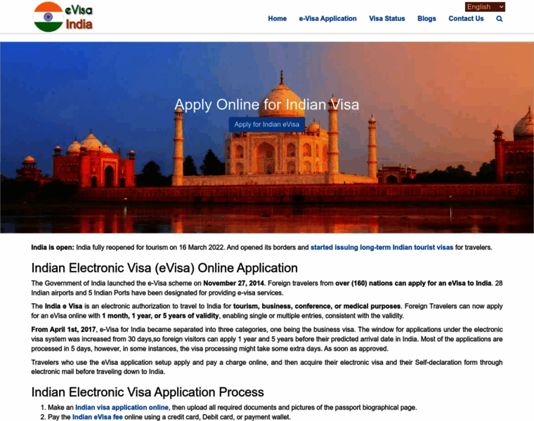 Evisa-for-india.com thumbnail