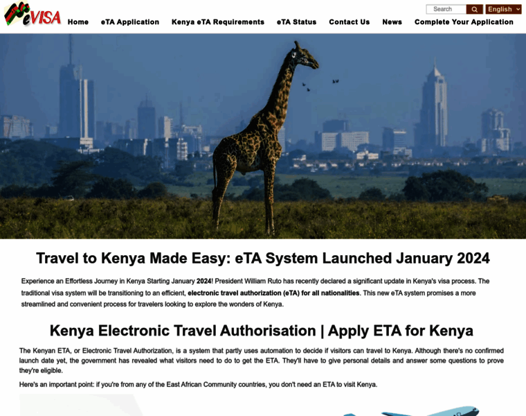 Evisa-to-kenya.com thumbnail