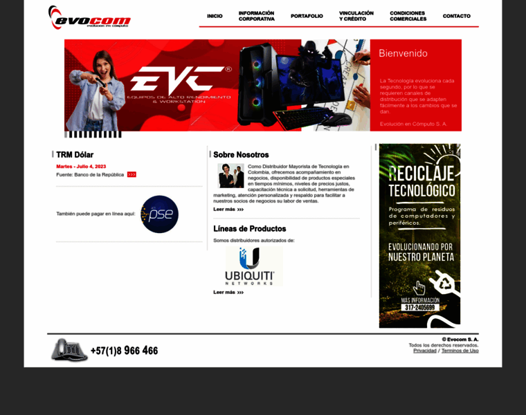 Evocom.com.co thumbnail