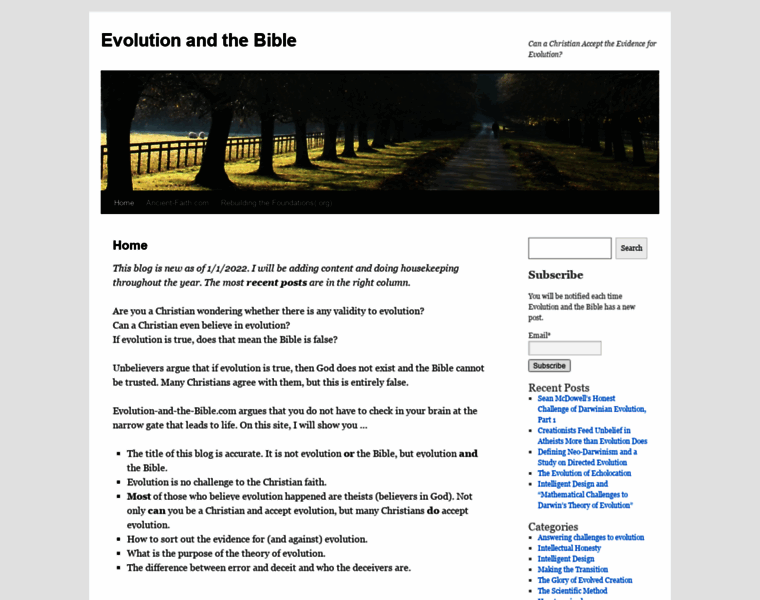 Evolution-and-the-bible.com thumbnail