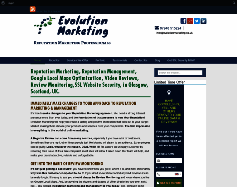 Evolutionmarketing.co.uk thumbnail