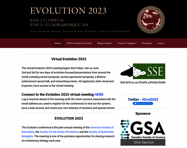 Evolutionmeeting.org thumbnail