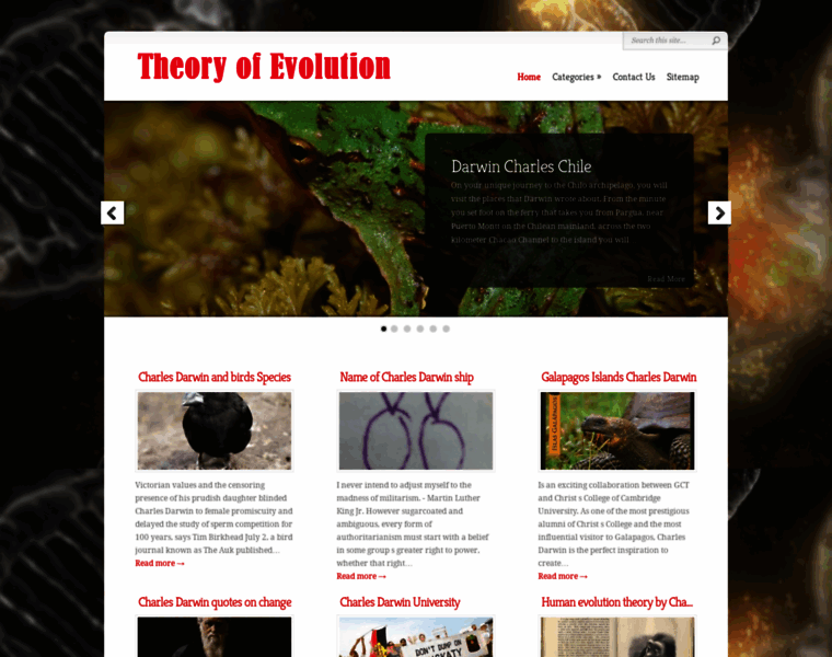 Evolutiontheory.net thumbnail