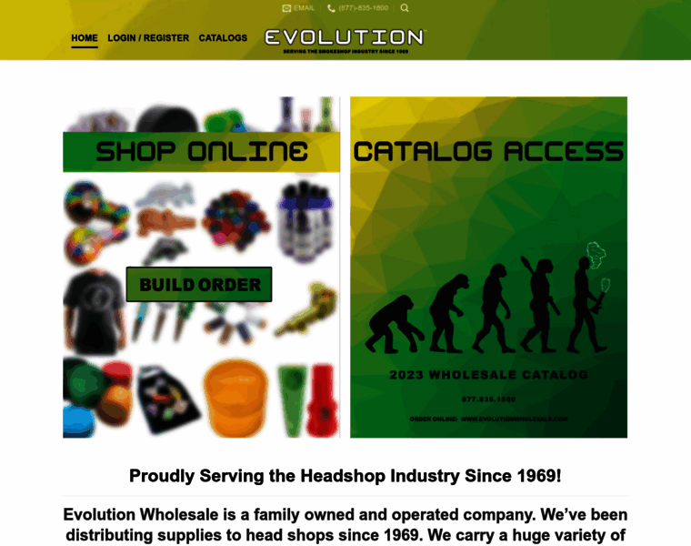 Evolutionwholesale.com thumbnail