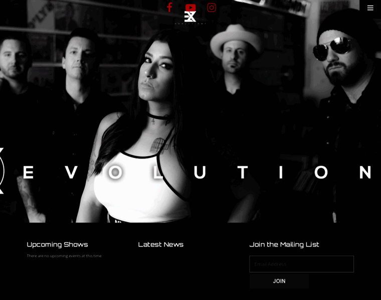 Evolutionxband.com thumbnail